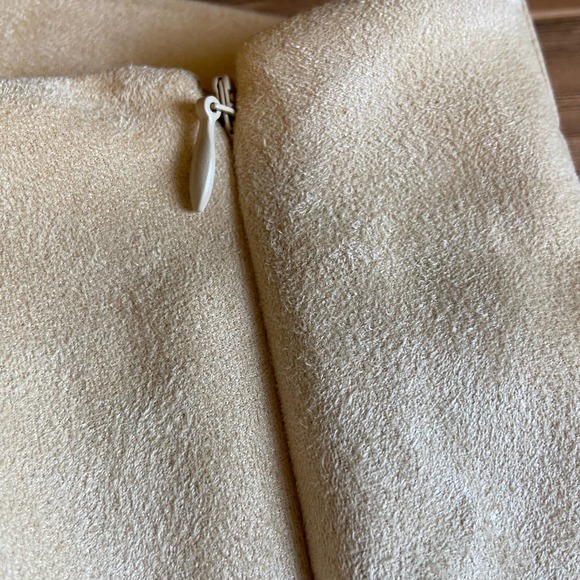 Free People Ava's Vegan Mini Skirt Suede Tan Cinched - Picture 5 of 7